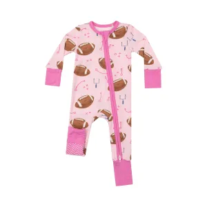 ANG Football 2-Way Romper Zip Up in Pink