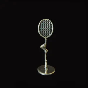 Badminton Inspired Silver Showpiece