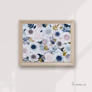 Dreamy Florals Art Print (Horizontal)