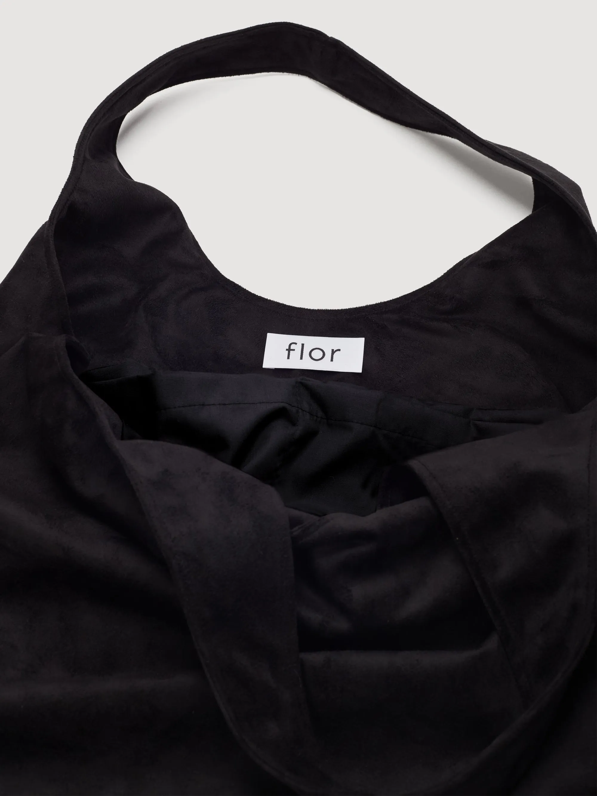 Flower Market Bag Suede Black