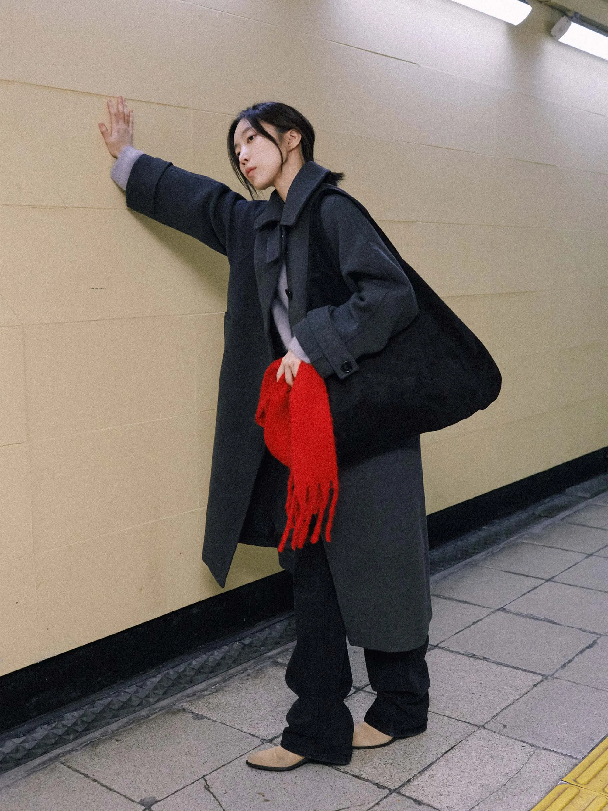 Flower Market Bag Suede Black