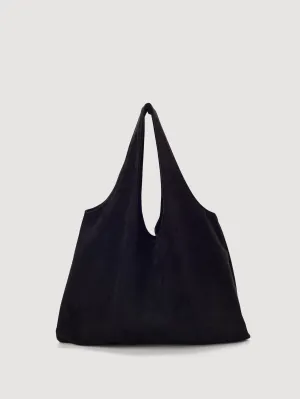 Flower Market Bag Suede Black