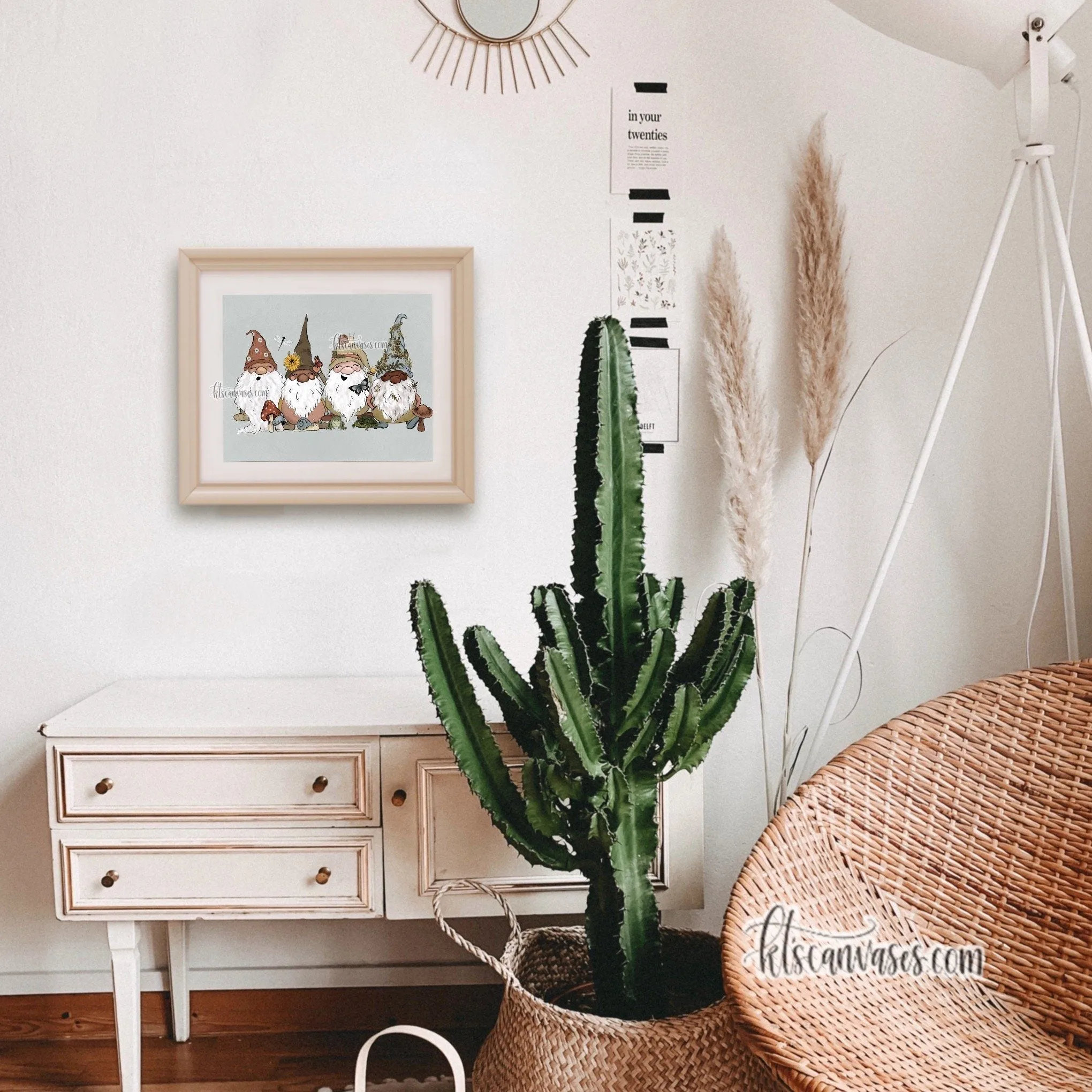 Garden Gnomes Art Print (Horizontal)