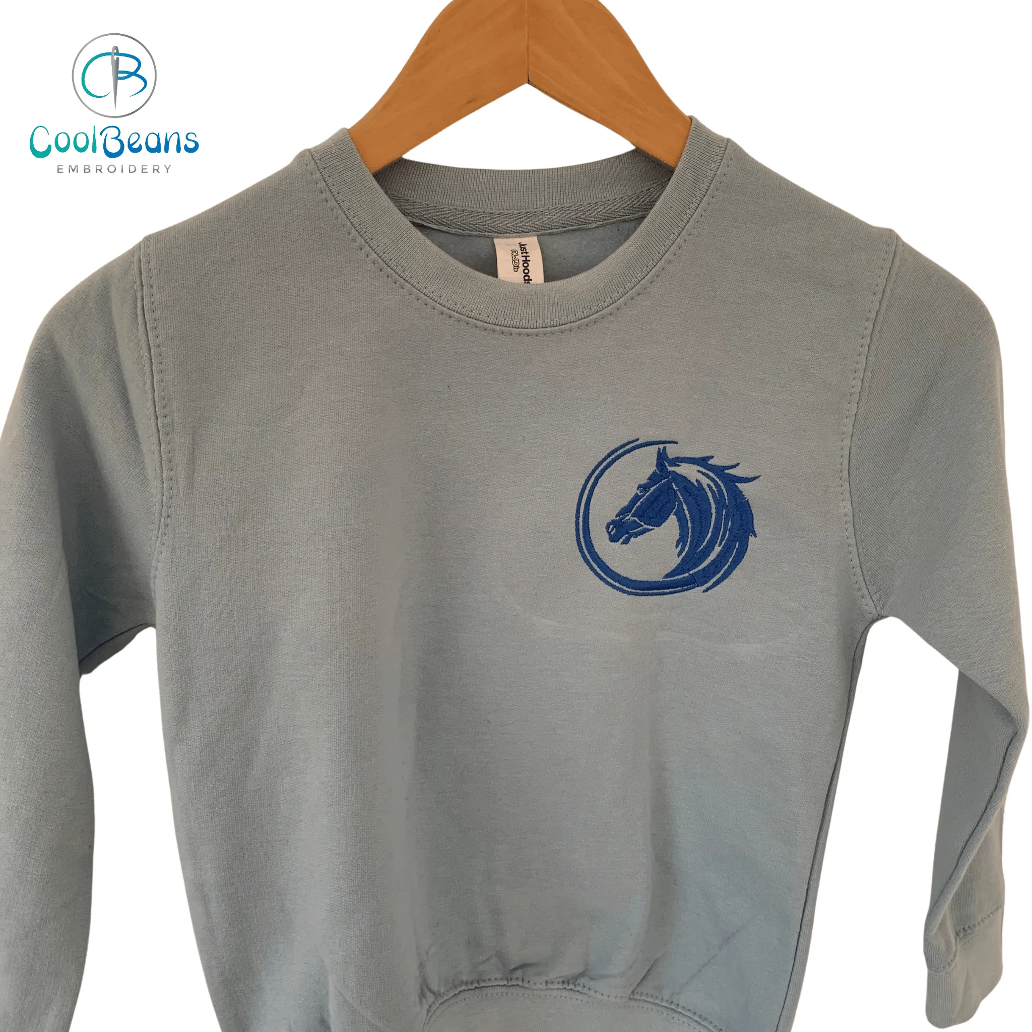Horse Embroidered Personalised Children's Hoodie