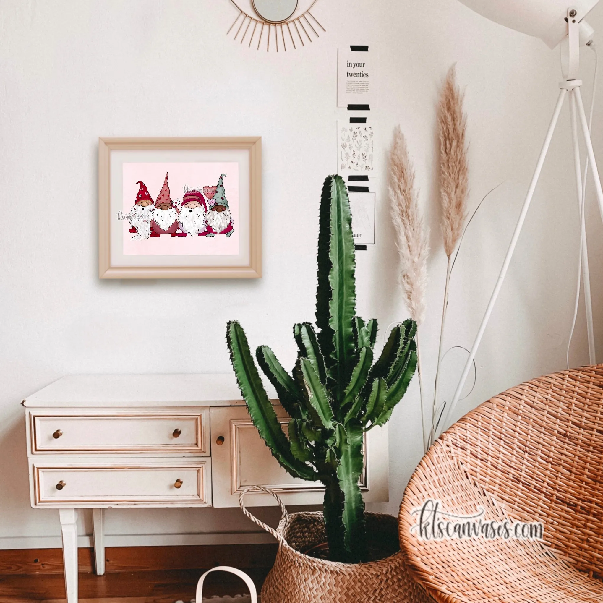 Love Gnomes Art Print (Horizontal)