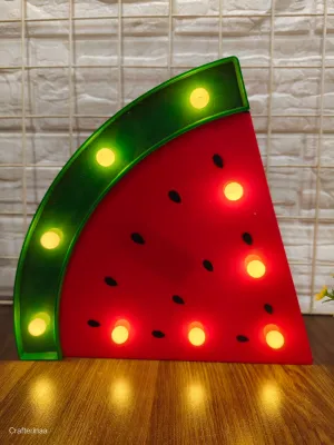 Watermelon Marquee Light Decor Light LED Night Light Battery Operated Night