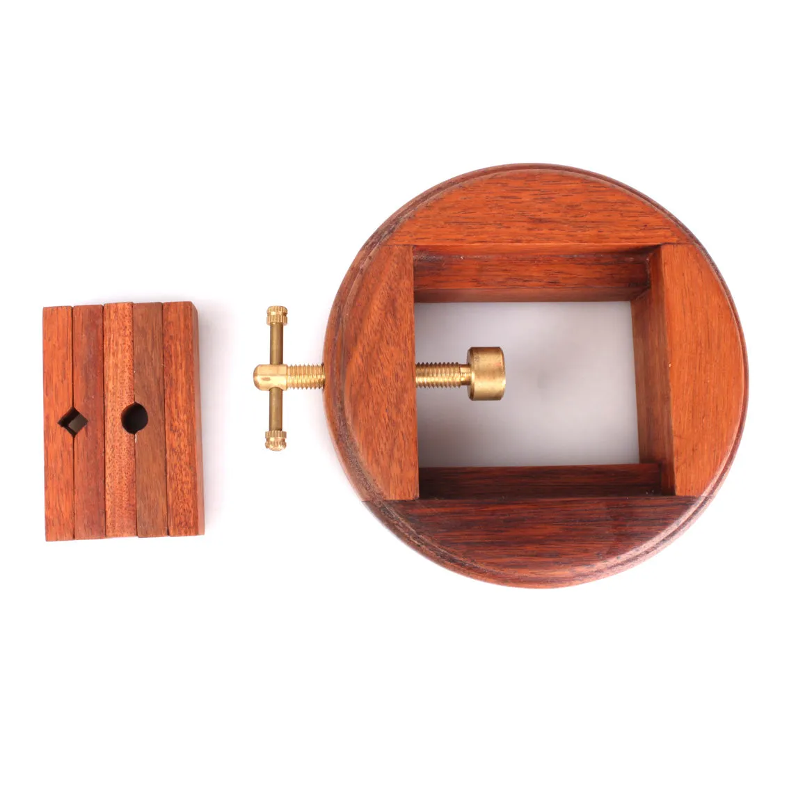 Wooden Chinese Seal Carving Stand - Round